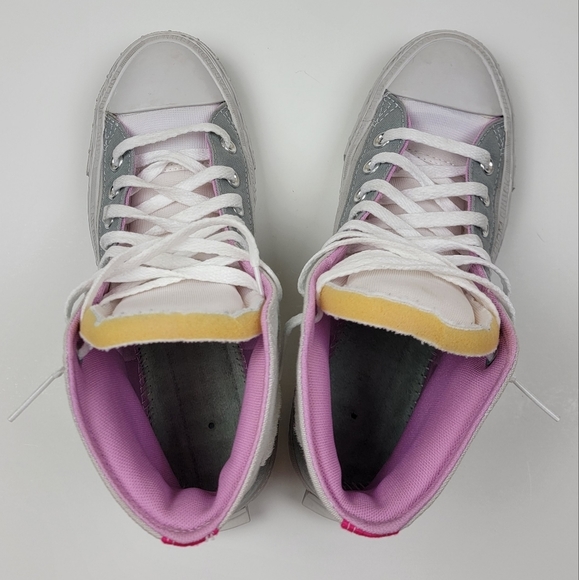 Converse Chuck Taylor All Star Marbled Patch Hi Top Shoes 9 - Picture 5 of 13